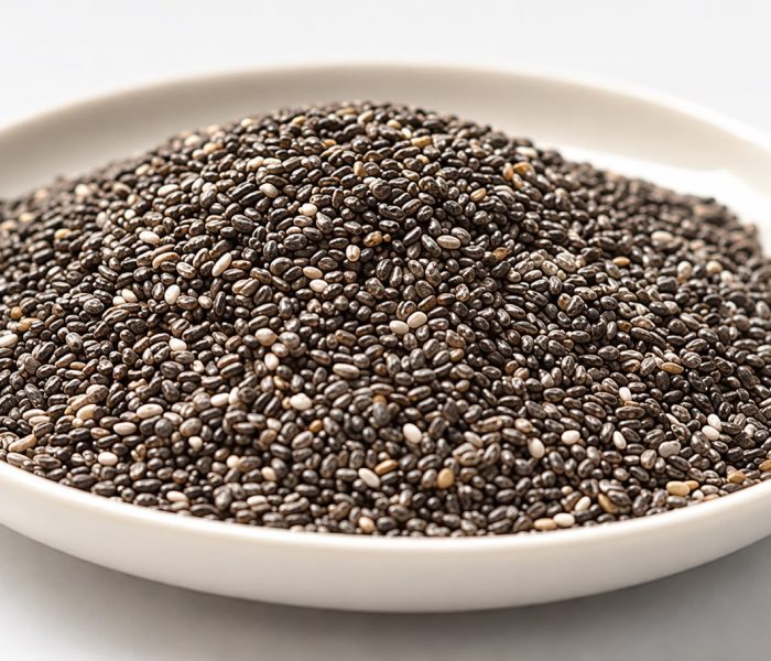 Chia seeds are a source of protein, fiber, fatty acids and Omega 3 of vegetable origin, they contain good quality protein because they contain all the essential amino acids. Reduces cravings between meals and improves the digestive tract, stimulating the metabolic rate throughout the day
