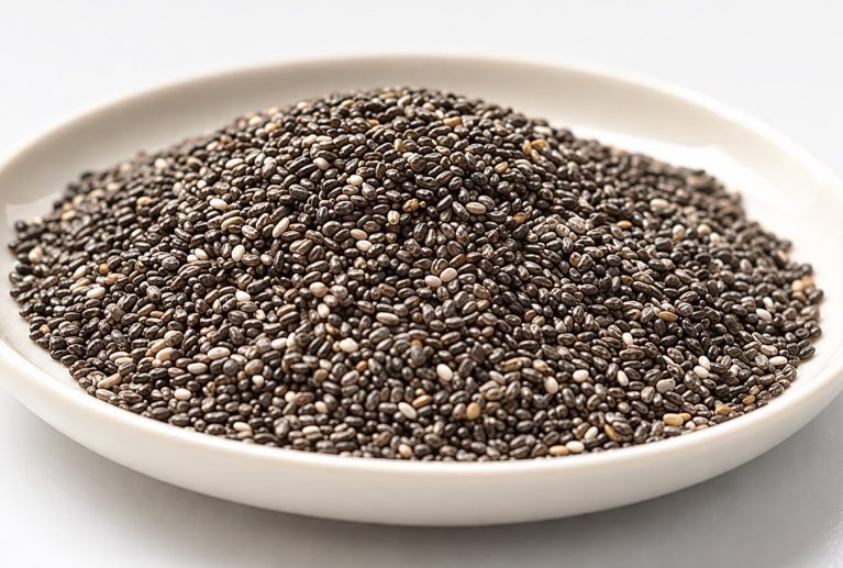 Chia seeds are a source of protein, fiber, fatty acids and Omega 3 of vegetable origin, they contain good quality protein because they contain all the essential amino acids. Reduces cravings between meals and improves the digestive tract, stimulating the metabolic rate throughout the day