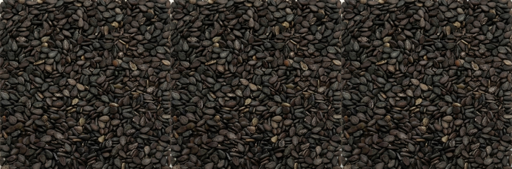 Black sesame seeds are native to India and Africa. Black sesame does not remove the husk that protects the seed, hence its black color. Black sesame seeds are higher in calcium, iron, and fiber than white sesame. They have a high amount of protein, they are rich in methionine, an essential amino acid.